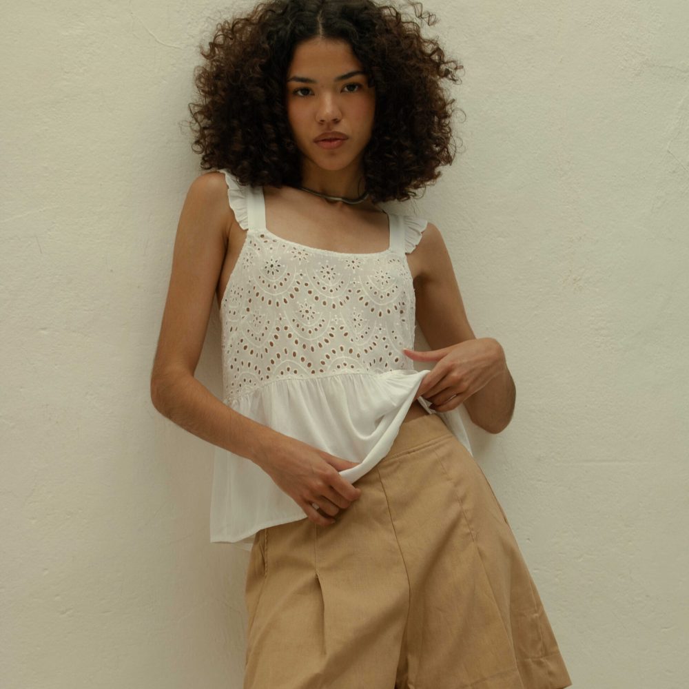 BLUSA BRODERIE ZARA