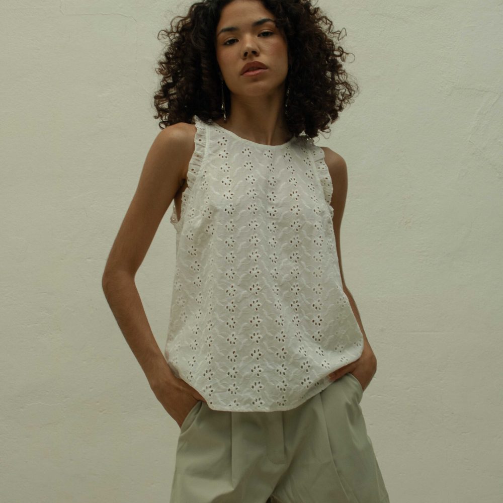 BLUSA BRODERIE YLVA