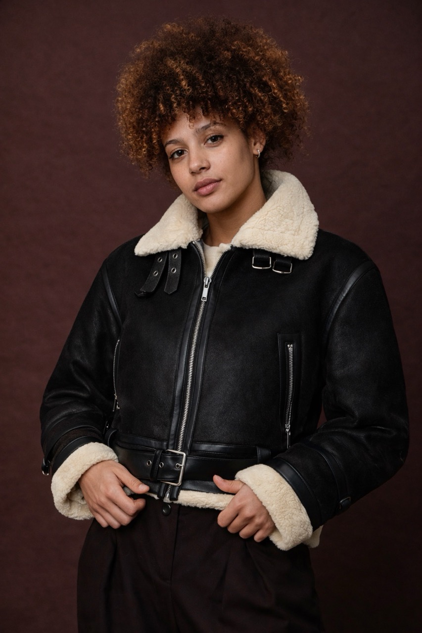 Gamulan Aviator negro de tamaño grande